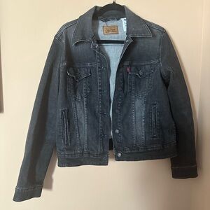 Levi Strauss Black Denim Jean Jacket
